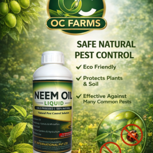 OC Farms cold pressed neem oil natural pest control for plants