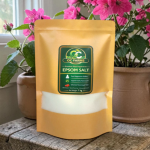 OC Farms epsom salt 1kg pure magnesium sulfate premium plant supplement