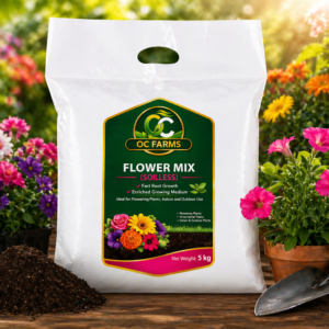 OC Farms flower mix soilless potting mix for flowering plants and ornamentals