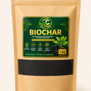 OC Farms biochar 1kg soil enhancer for better growth and carbon enrichment