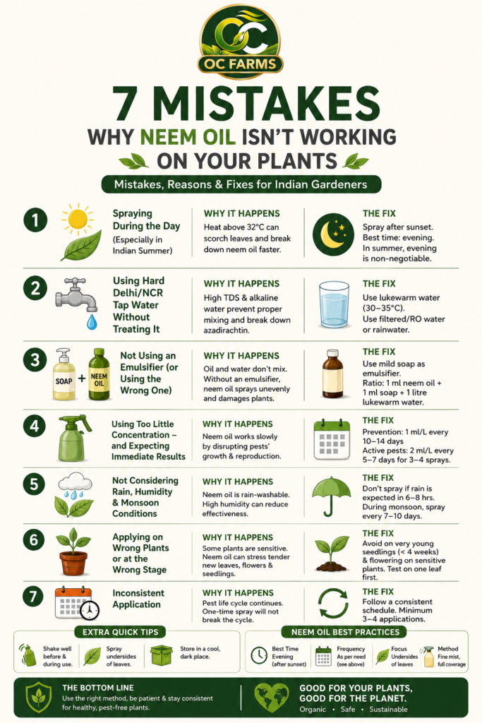 7 Mistakes Why Neem Oil isn't Working on Your Plants